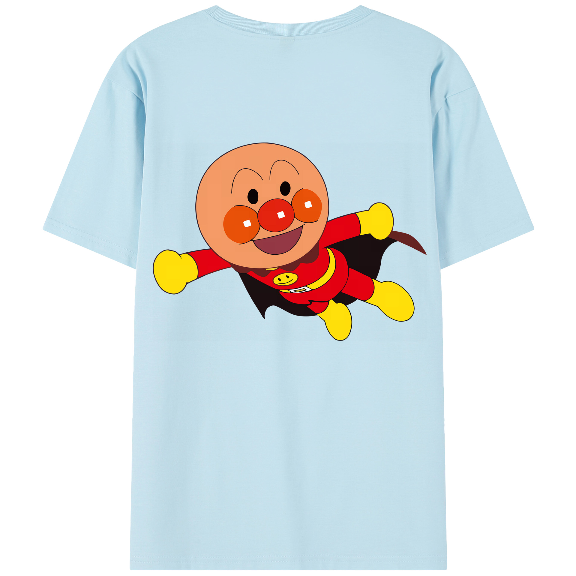 （画像用） アンパンマン Anpanman 綿100％半袖Tシャツ（背面プリント）